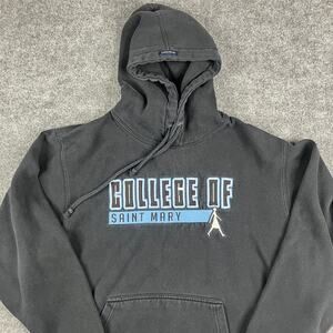 College of St Mary Pullover‎ Hoodie Men's Large Black Ci Sport Graphic